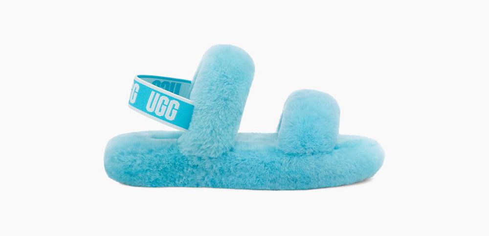 Ugg Slide Big Kids - Ugg Oh Yeah Azure - 014LFIWHO